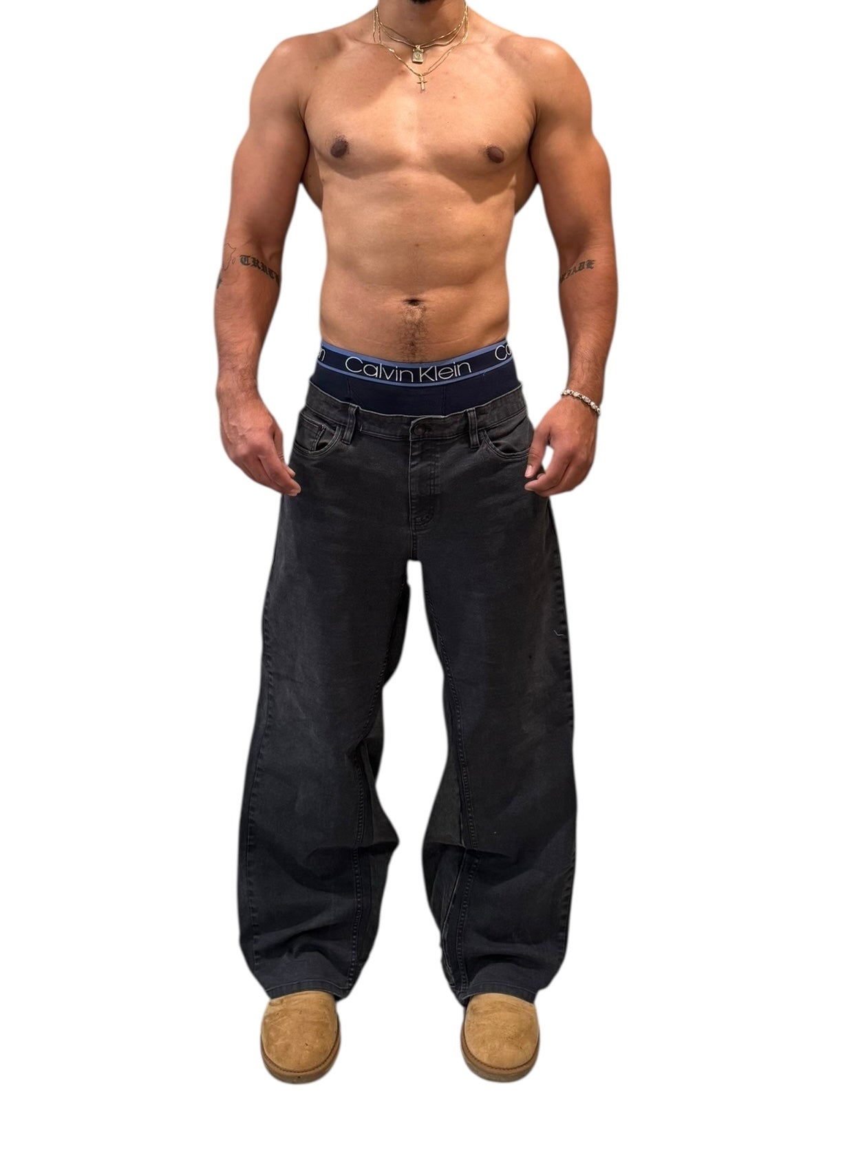 SS8-03 NMJ custom 1 of 1 denim (40x33) (Premade ready to ship)