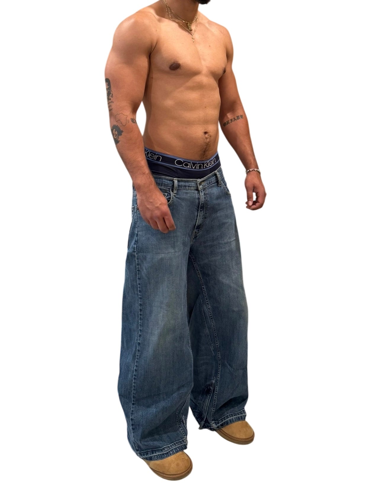 SS8-06 NMJ custom 1 of 1 denim (36x31) (Premade ready to ship)