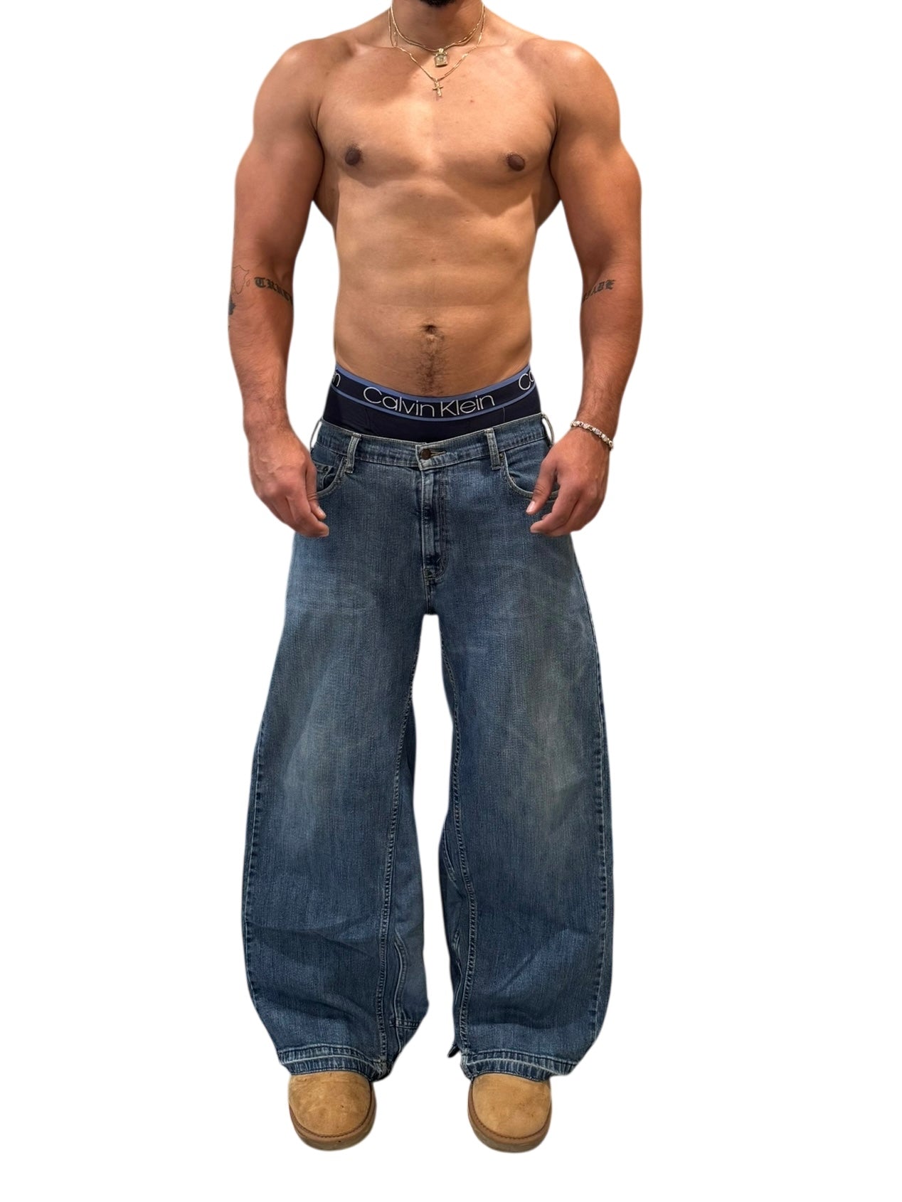 SS8-06 NMJ custom 1 of 1 denim (36x31) (Premade ready to ship)