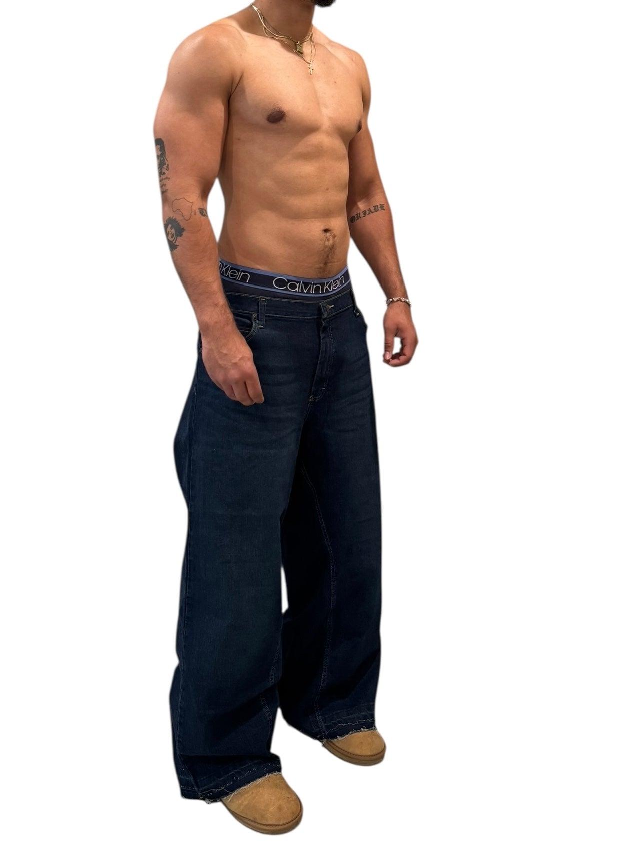 SS8-04 NMJ custom 1 of 1 denim (41x32) (Premade ready to ship)