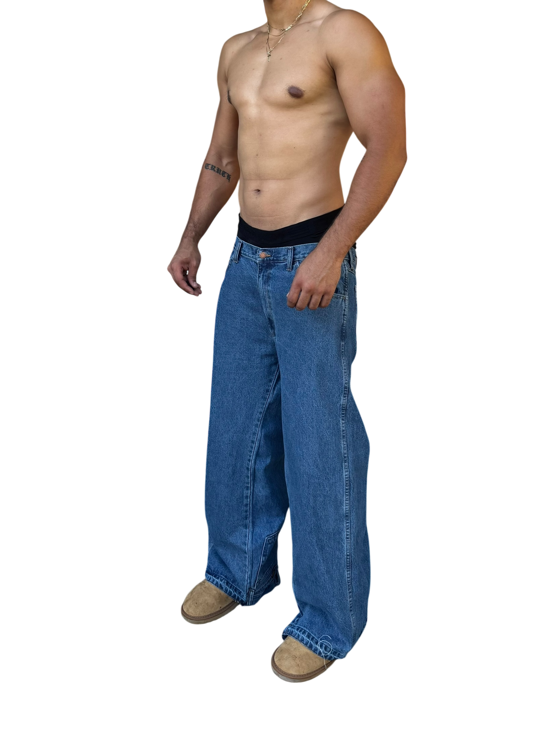 SS9-06 NMJ custom 1 of 1 denim (36x31) (Premade ready to ship)