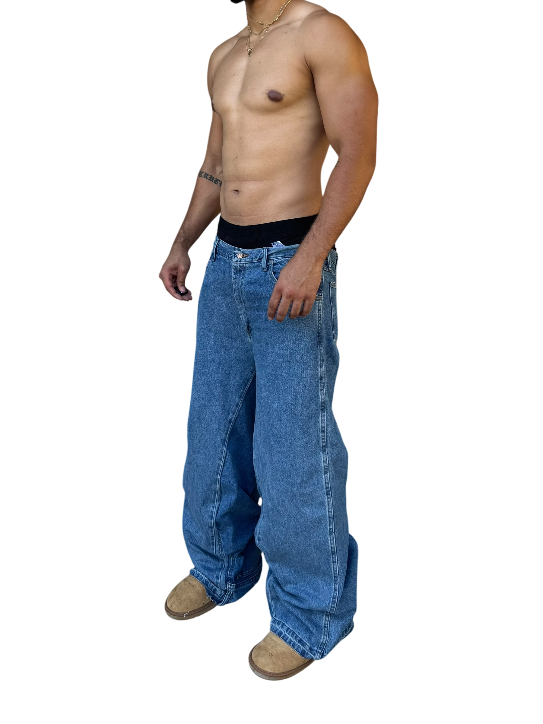 SS9-05 NMJ custom 1 of 1 denim (36x34) (Premade ready to ship)