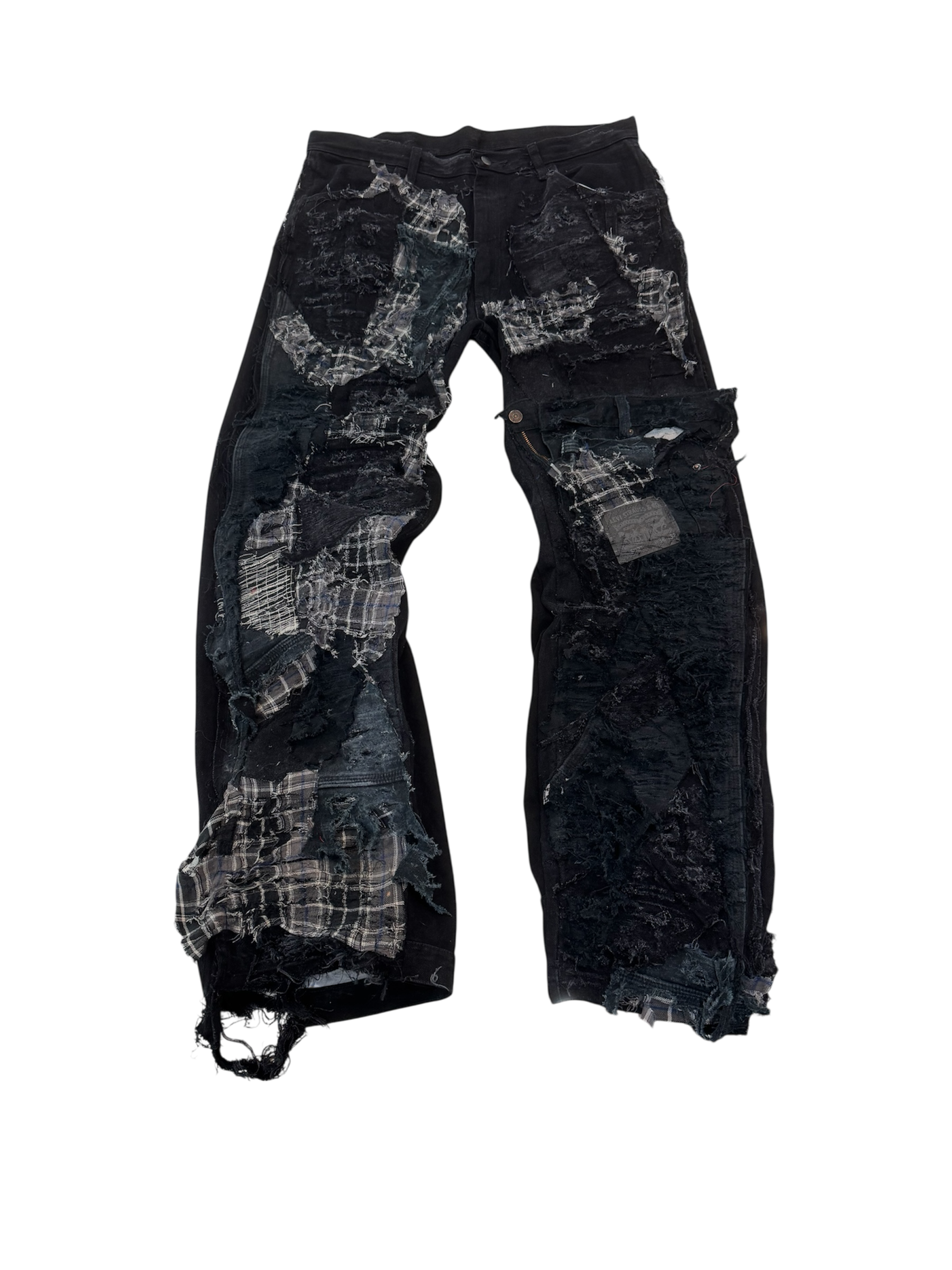 1 of 1 NMJ distressed baggy denim 36” - 38” waist