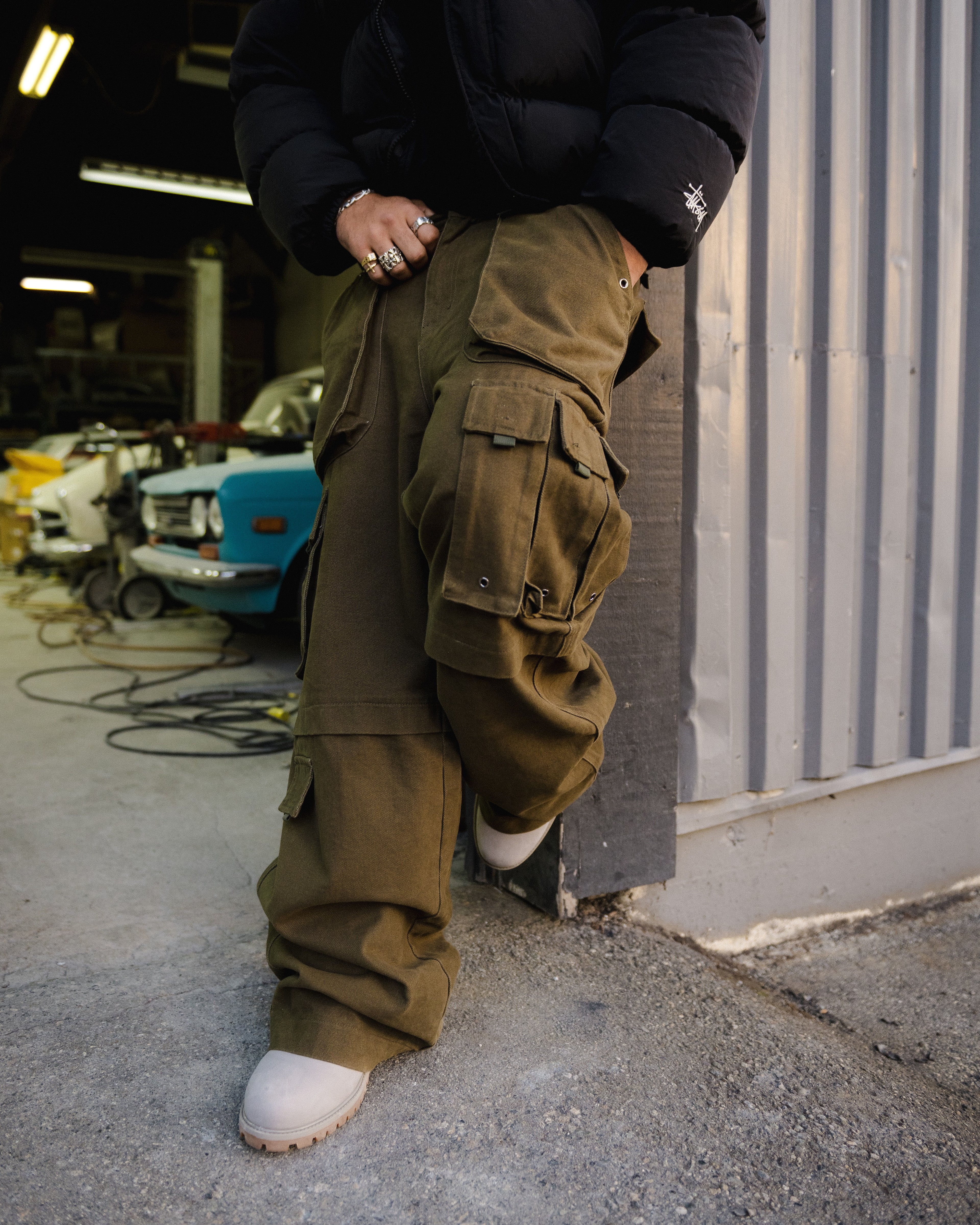 SS7-18 NMJ custom 1 of 1 denim (40x31) (Premade ready to ship)